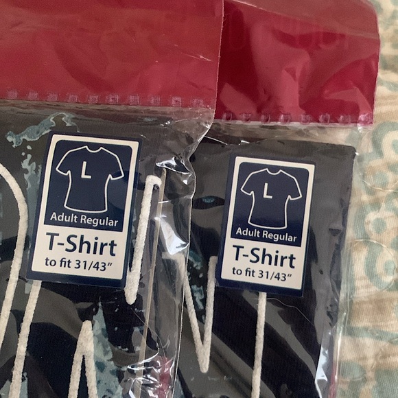 NWT Men’s Fruit of the Loom Navy London Flag T shirt - Size Large - Picture 4 of 5